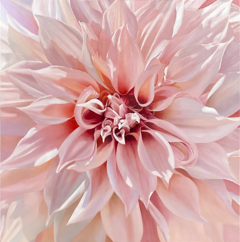 Timeless Beauty. Dahlia Painting by Alla Kallass | Saatchi Art India