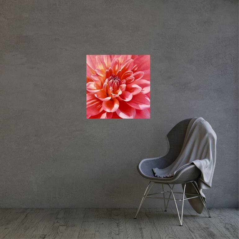 Original Photorealism Floral Painting by Alla Kallas