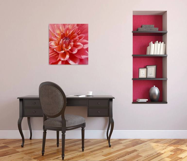 Original Photorealism Floral Painting by Alla Kallas