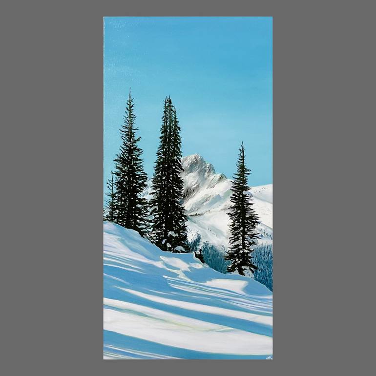 Original Photorealism Landscape Painting by Alla Kallass