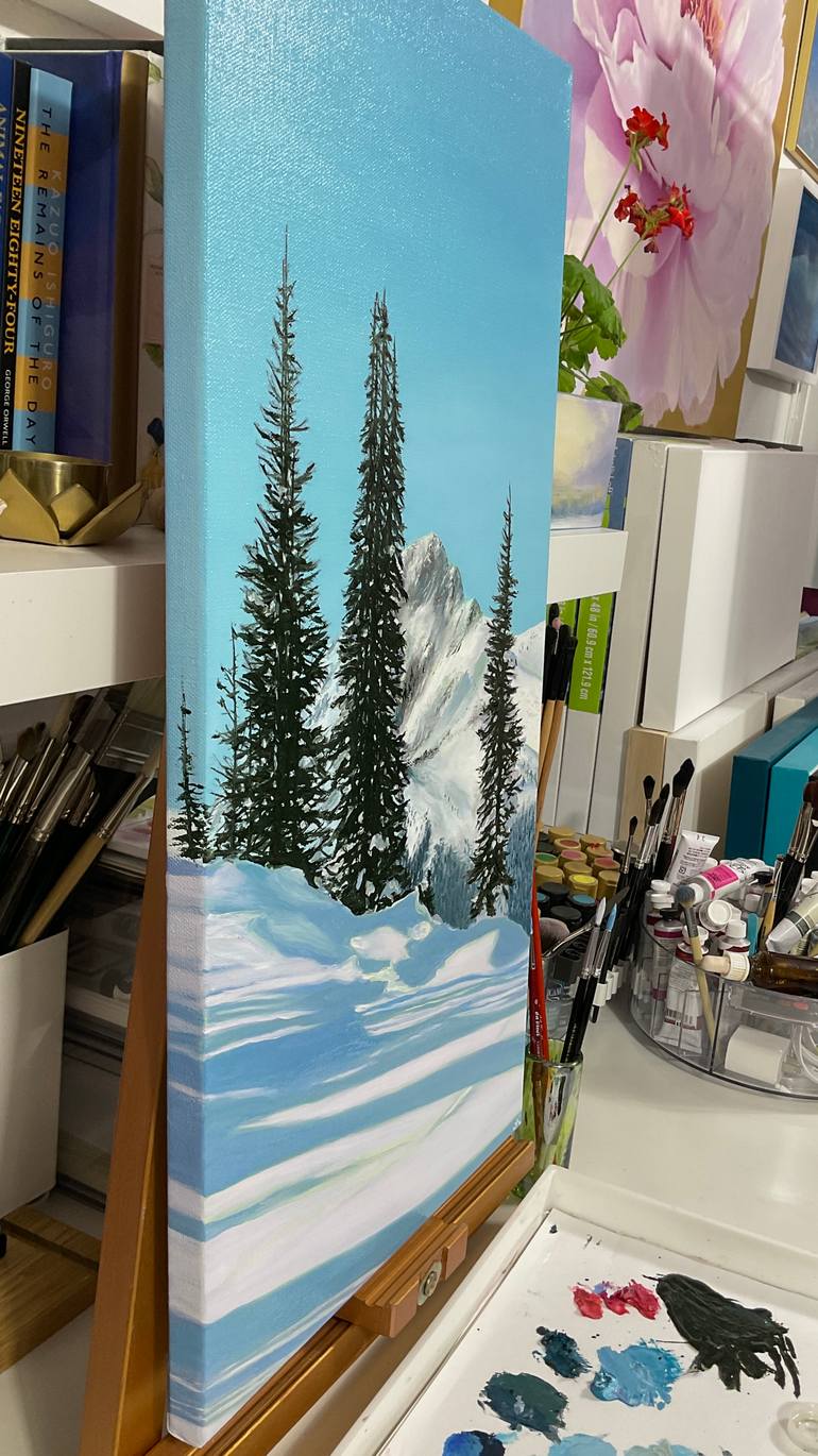 Original Photorealism Landscape Painting by Alla Kallass