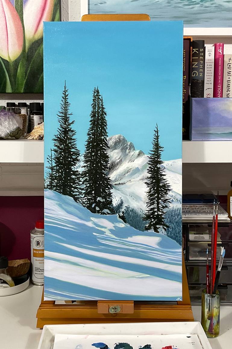 Original Photorealism Landscape Painting by Alla Kallass