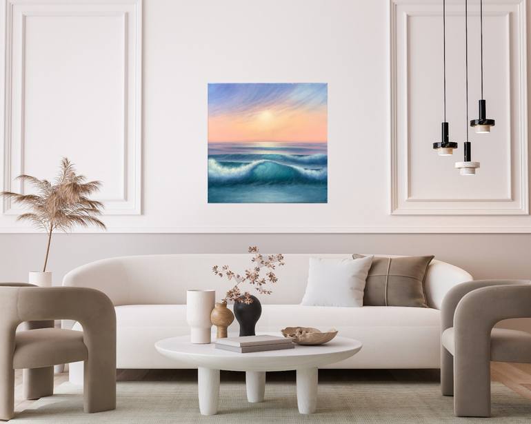 Original Fine Art Seascape Painting by Alla Kallass