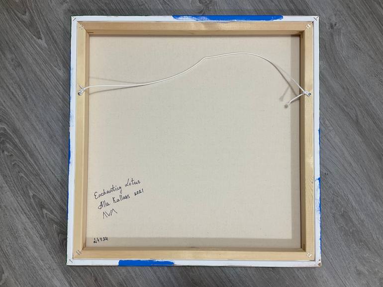 Original Abstract Floral Painting by Alla Kallass