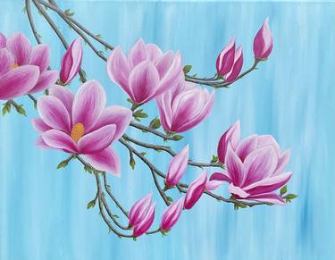 Original Floral Paintings by Alla Kallass