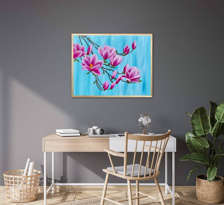 Original Floral Painting by Alla Kallass