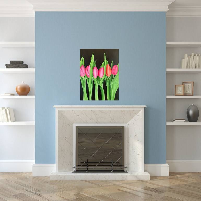 Original Floral Painting by Alla Kallass