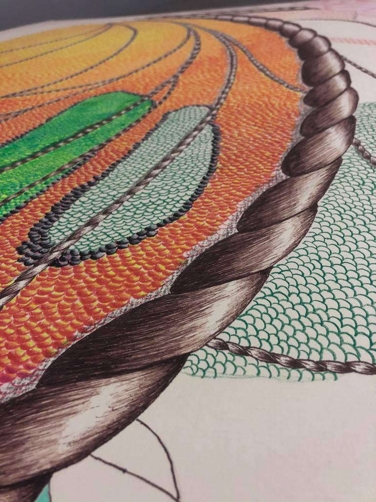 Original Conceptual Abstract Drawing by Katie Stebor