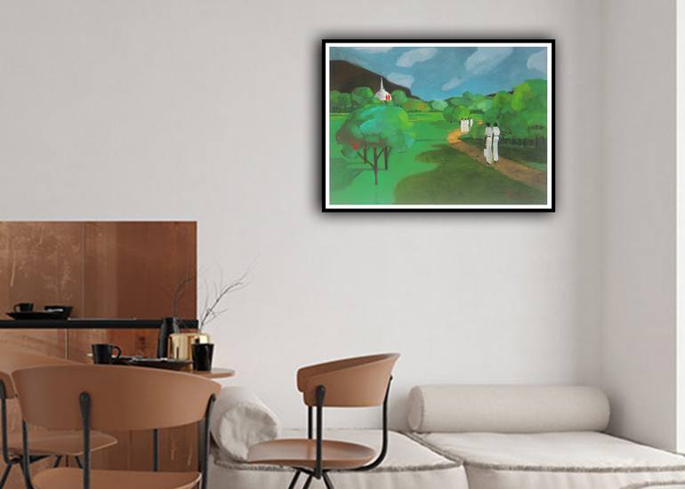 Original Folk Pop Culture/Celebrity Painting by Basil Cooray