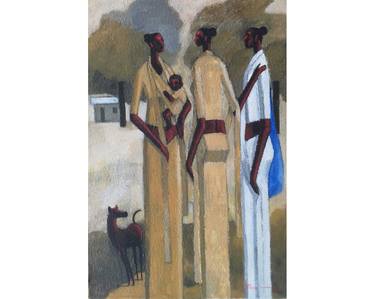 Original Art Deco Culture Paintings by Basil Cooray