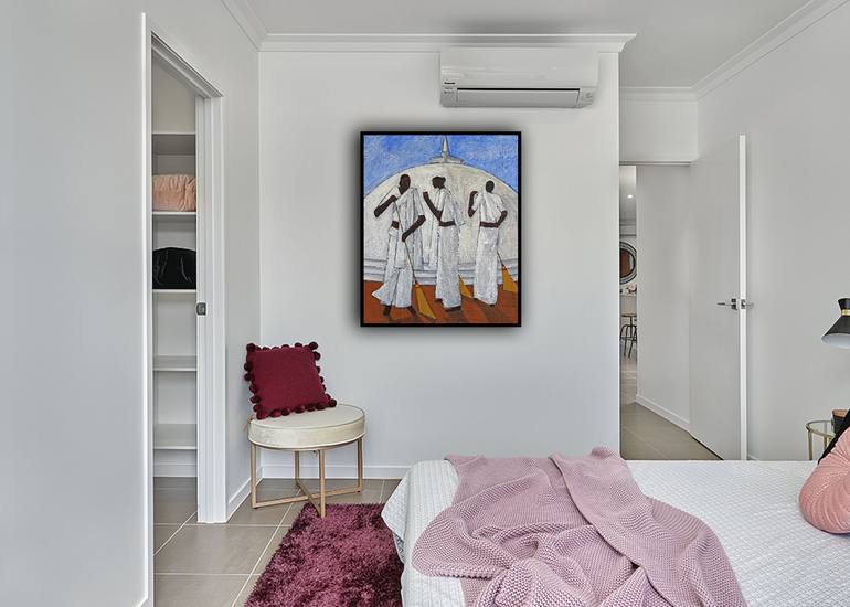 Original Art Deco Pop Culture/Celebrity Painting by Basil Cooray