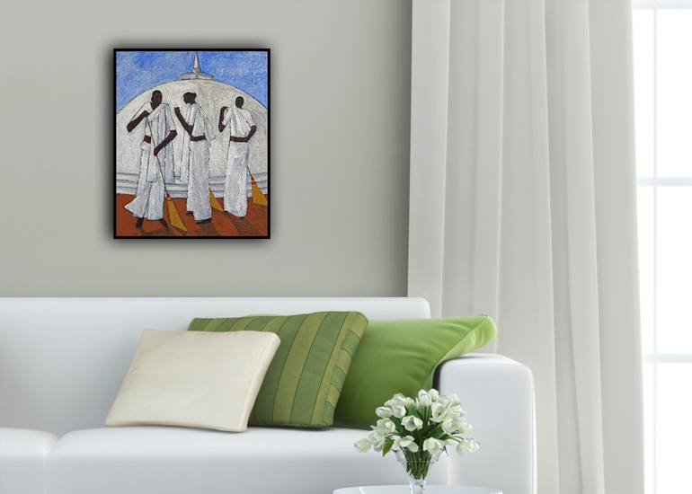 Original Art Deco Pop Culture/Celebrity Painting by Basil Cooray