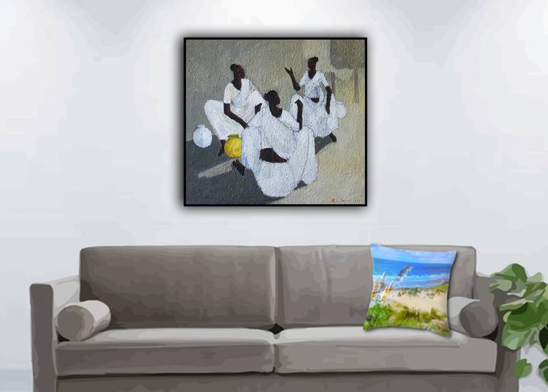 Original Art Deco Pop Culture/Celebrity Painting by Basil Cooray