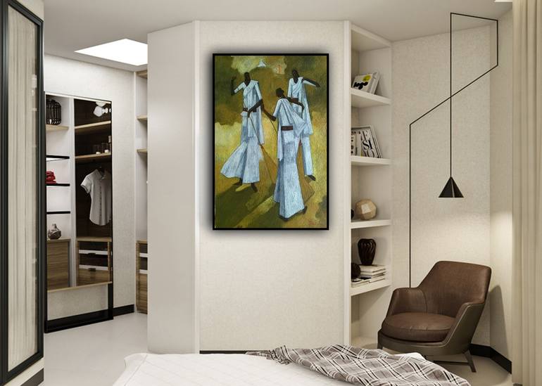 Original Modern Culture Painting by Basil Cooray