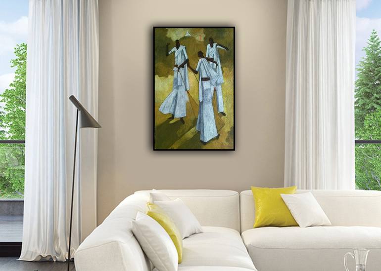 Original Modern Culture Painting by Basil Cooray