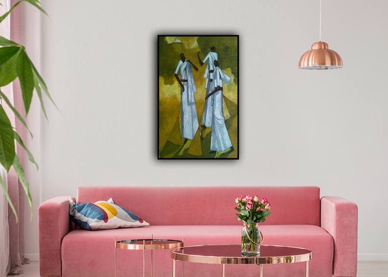 Original Abstract Pop Culture/Celebrity Painting by Basil Cooray