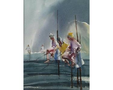 Original Art Deco Culture Paintings by Basil Cooray