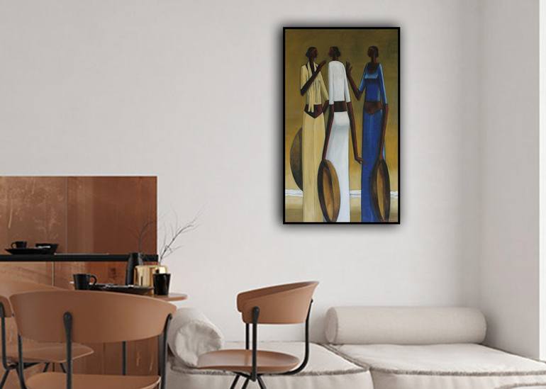 Original Abstract Pop Culture/Celebrity Painting by Basil Cooray