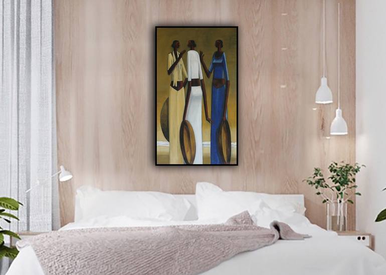 Original Abstract Pop Culture/Celebrity Painting by Basil Cooray