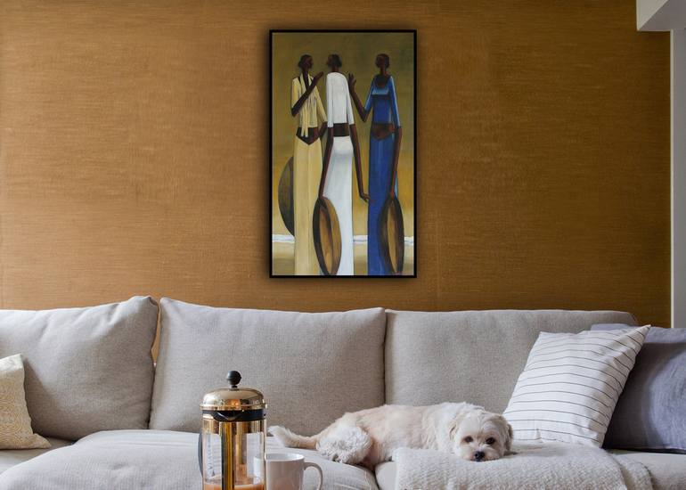 Original Abstract Pop Culture/Celebrity Painting by Basil Cooray