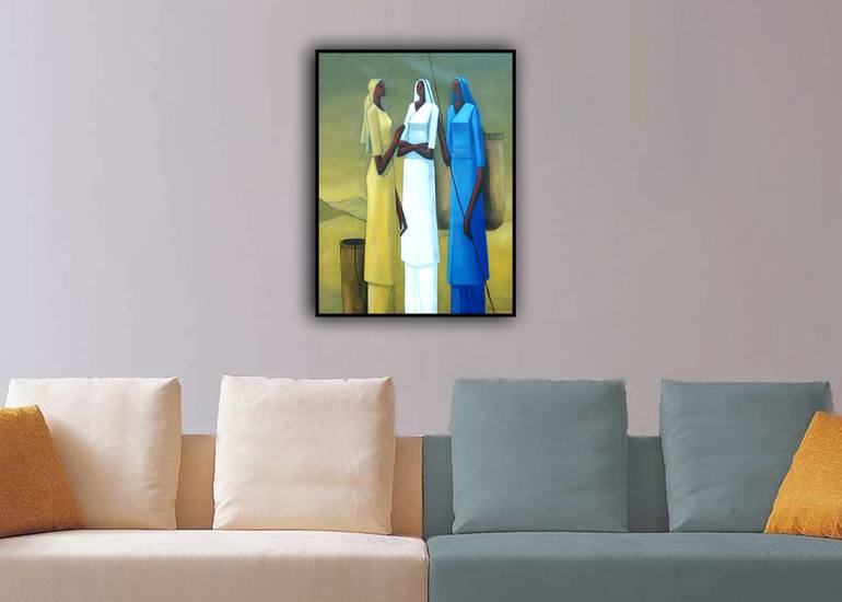 Original Abstract Pop Culture/Celebrity Painting by Basil Cooray