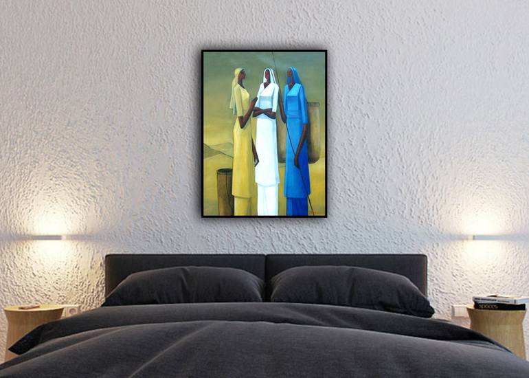Original Abstract Pop Culture/Celebrity Painting by Basil Cooray
