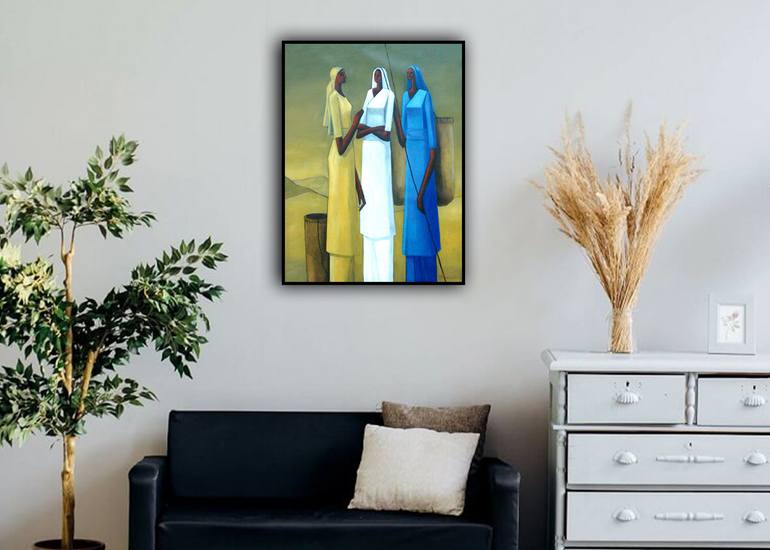 Original Abstract Pop Culture/Celebrity Painting by Basil Cooray