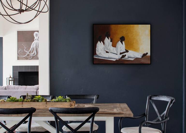 Original Abstract Pop Culture/Celebrity Painting by Basil Cooray