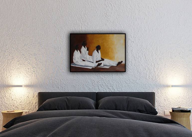 Original Abstract Pop Culture/Celebrity Painting by Basil Cooray