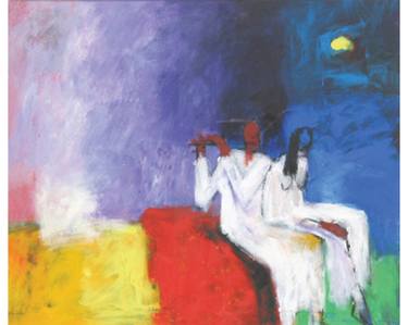 Print of Abstract Culture Paintings by Basil Cooray