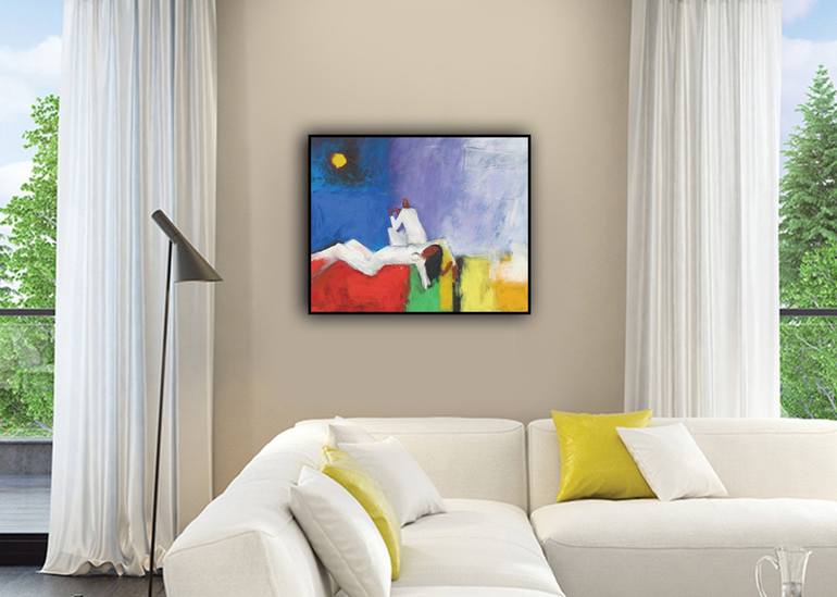 Original Abstract Culture Painting by Basil Cooray
