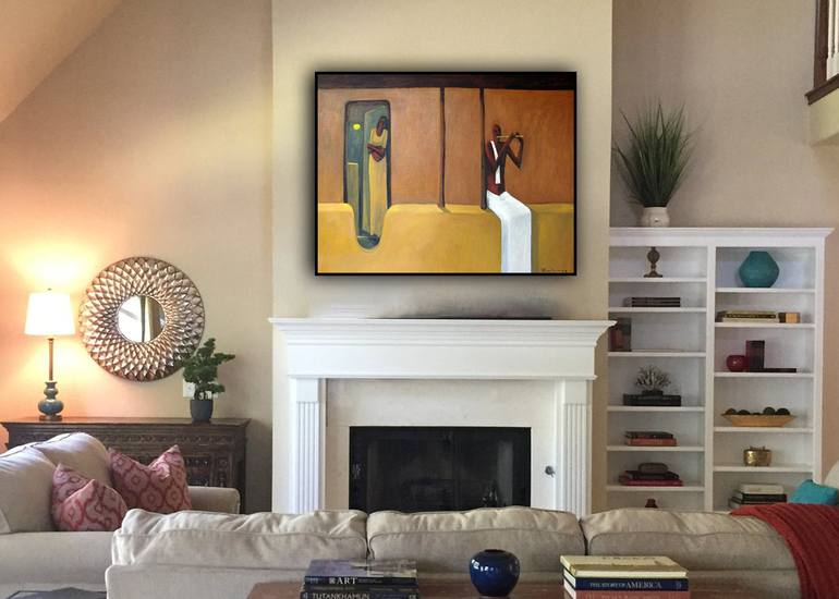 Original Abstract Pop Culture/Celebrity Painting by Basil Cooray