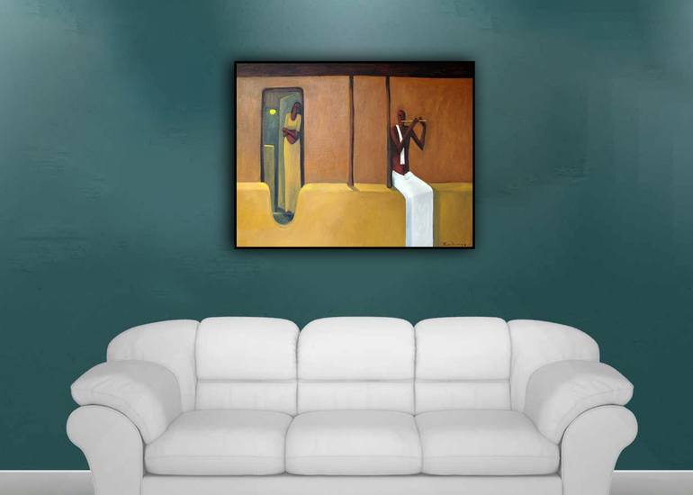 Original Abstract Pop Culture/Celebrity Painting by Basil Cooray