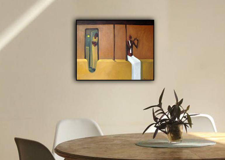 Original Abstract Pop Culture/Celebrity Painting by Basil Cooray