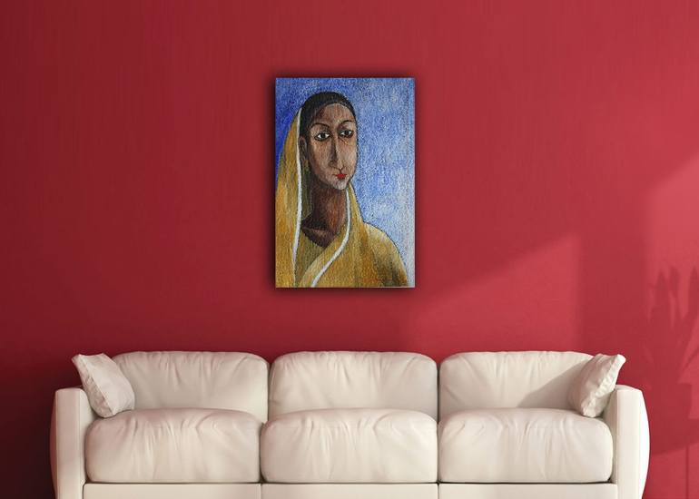 Original Art Deco Abstract Painting by Basil Cooray