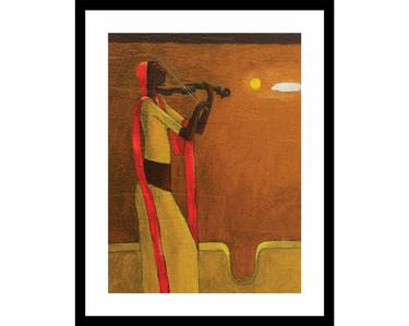 Print of Fine Art Abstract Paintings by Basil Cooray