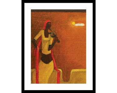Print of Abstract Paintings by Basil Cooray