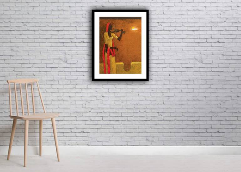 Original Art Deco Abstract Painting by Basil Cooray