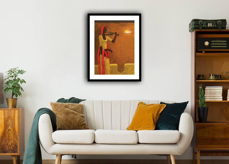 Original Art Deco Abstract Painting by Basil Cooray