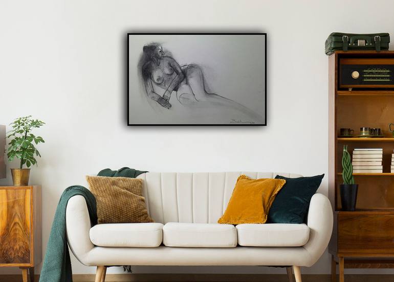 Original Art Deco Abstract Painting by Basil Cooray