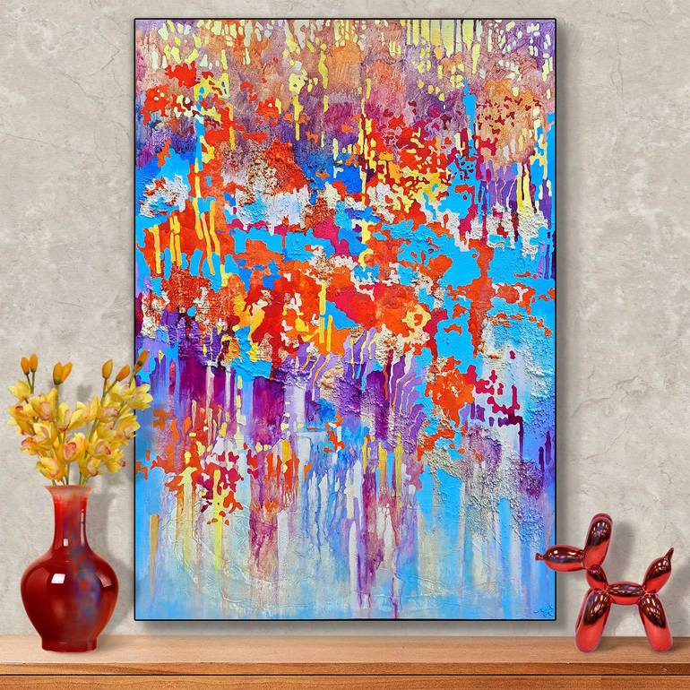 Original Abstract Expressionism Abstract Painting by Mariia Raskin