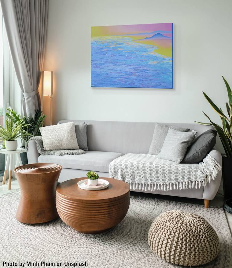 Original Impressionism Seascape Painting by Mariia Raskin