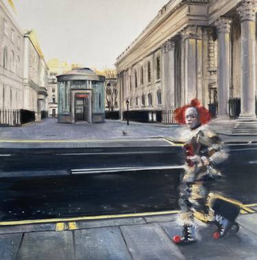 Original Figurative Cities Paintings by Georgia Peskett