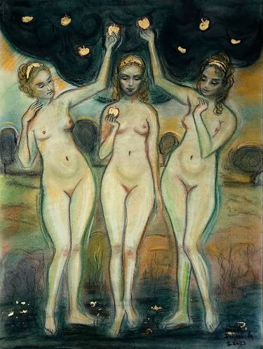 Print of Figurative Nude Paintings by Ioanna Paraskeva