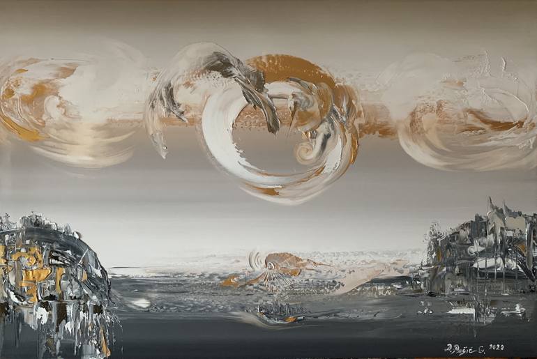 Original Abstract Expressionism Abstract Paintings by Divna Pesic