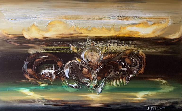 Original Abstract Expressionism Abstract Paintings by Divna Pesic