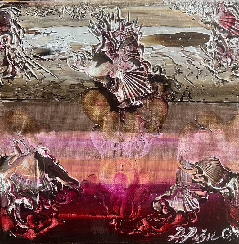 Original Abstract Expressionism Abstract Paintings by Divna Pesic