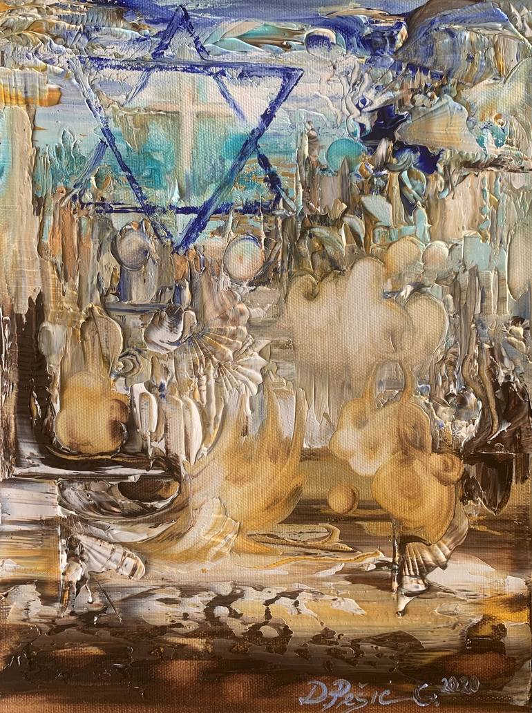 Original Abstract Expressionism Abstract Paintings by Divna Pesic