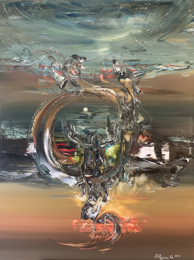Original Abstract Landscape Paintings by Divna Pesic