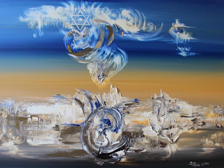 Original Abstract Expressionism Abstract Paintings by Divna Pesic